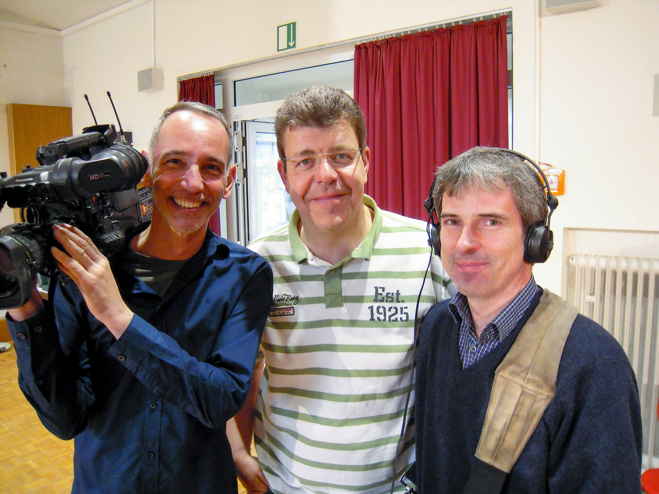 ZDF Team mit Thomas Münten inder Heinrich-Heine-Grundschule, Düsseldorf